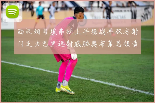西汉姆与埃弗顿上半场战平双方射门乏力巴里远射威胁奥布莱恩领黄牌